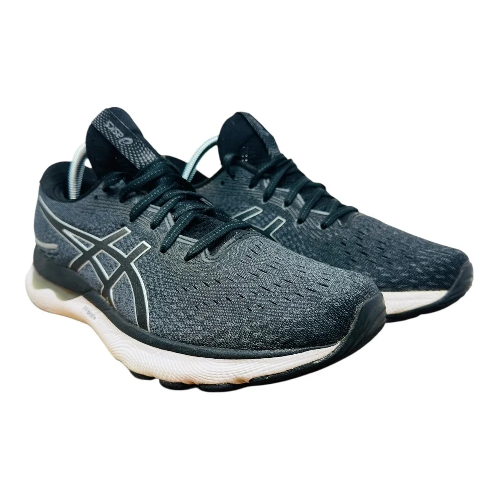 ASICS Gel Nimbus 23 Women Size 9.5 Light Blue Pink Running Outdoor Fit Shoes